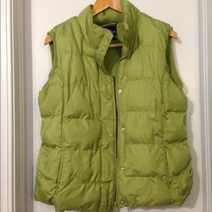 Puffer vest - lime green - size Large